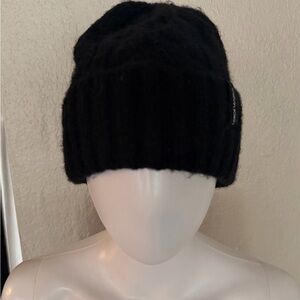 Cozy Black Calvin Klein Knit Beanie